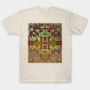 The Jungle- Metallic Mixed Media T-Shirt